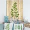 Designart - Moringa Branch Tropical Tree Foliage - Farmhouse Print on Natural Pine Wood